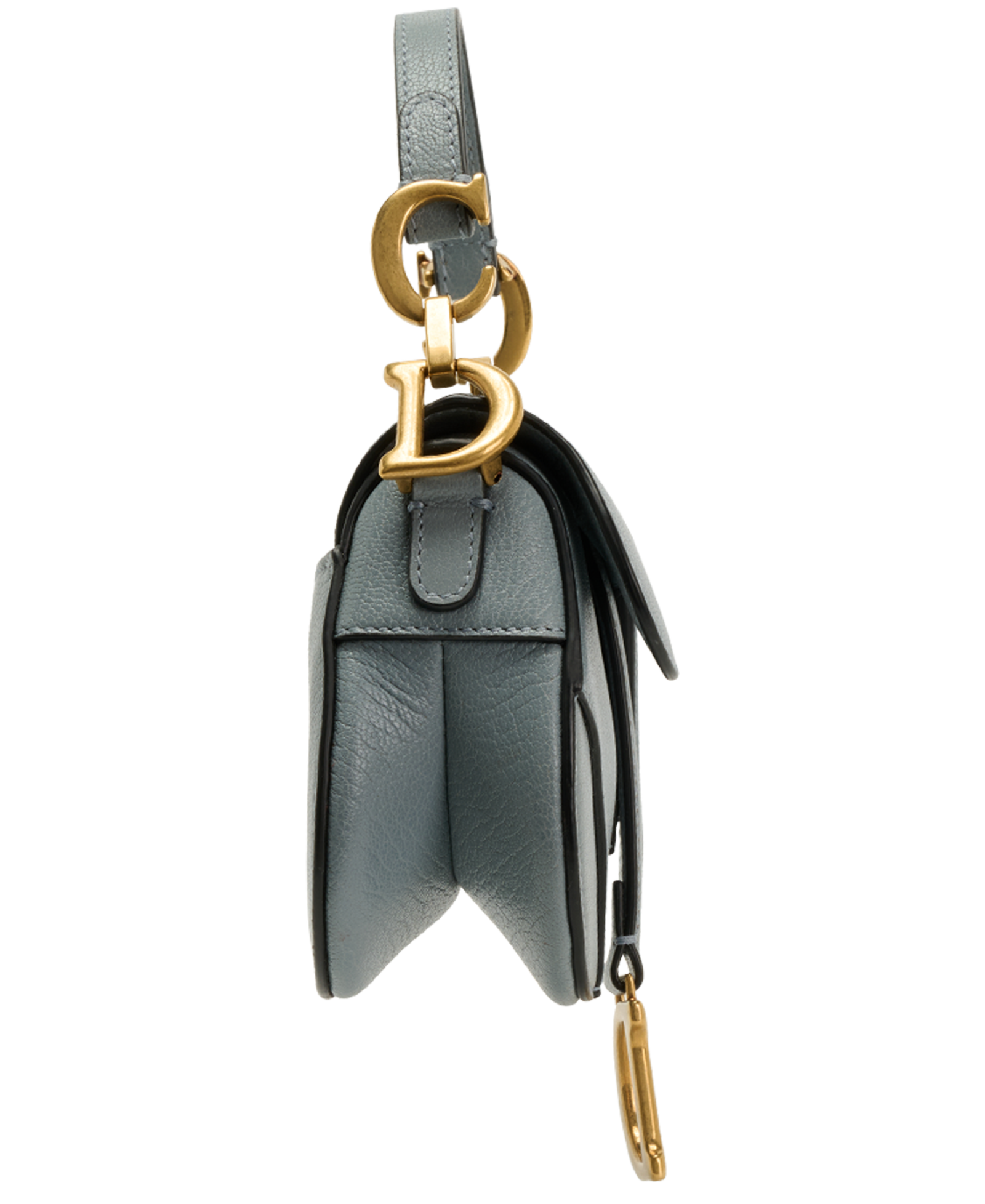 Micro Saddle, &pound;950, Handbags, Blue, Leather, Side view